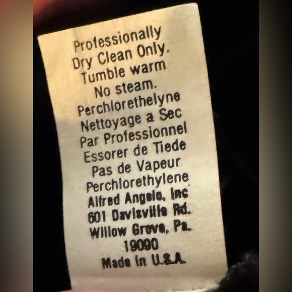 Winter Wedding?! Vintage Black Velvet & White Satin/Tulle High Low Dress Size 6 - Picture 7 of 7